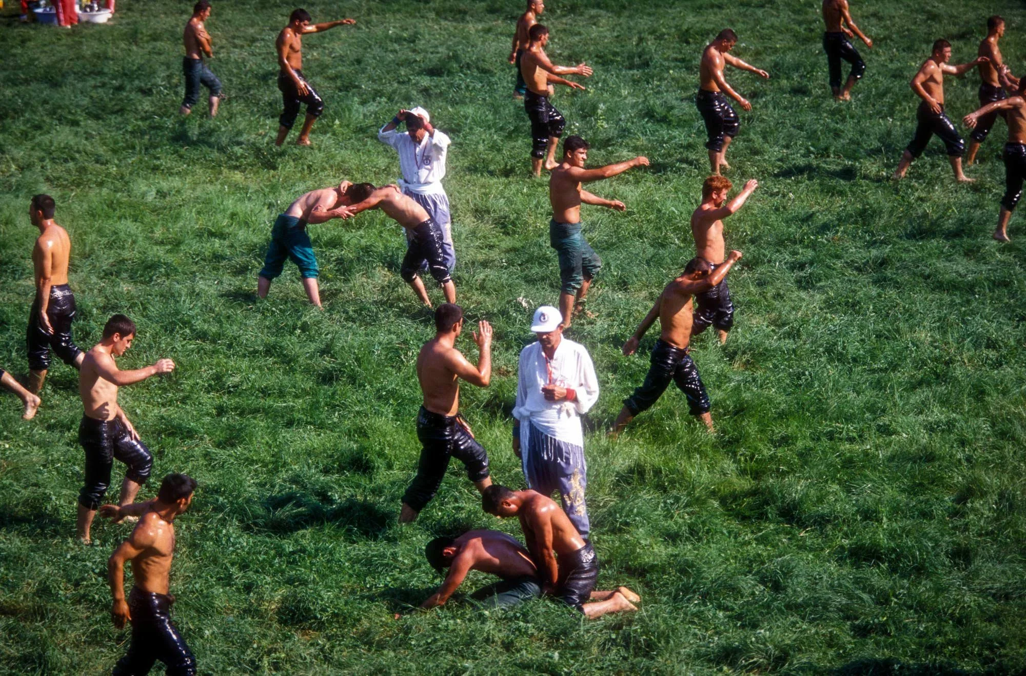 Kirkpinar Olive Oil Wrestling Festival, Edirne, Turkey.