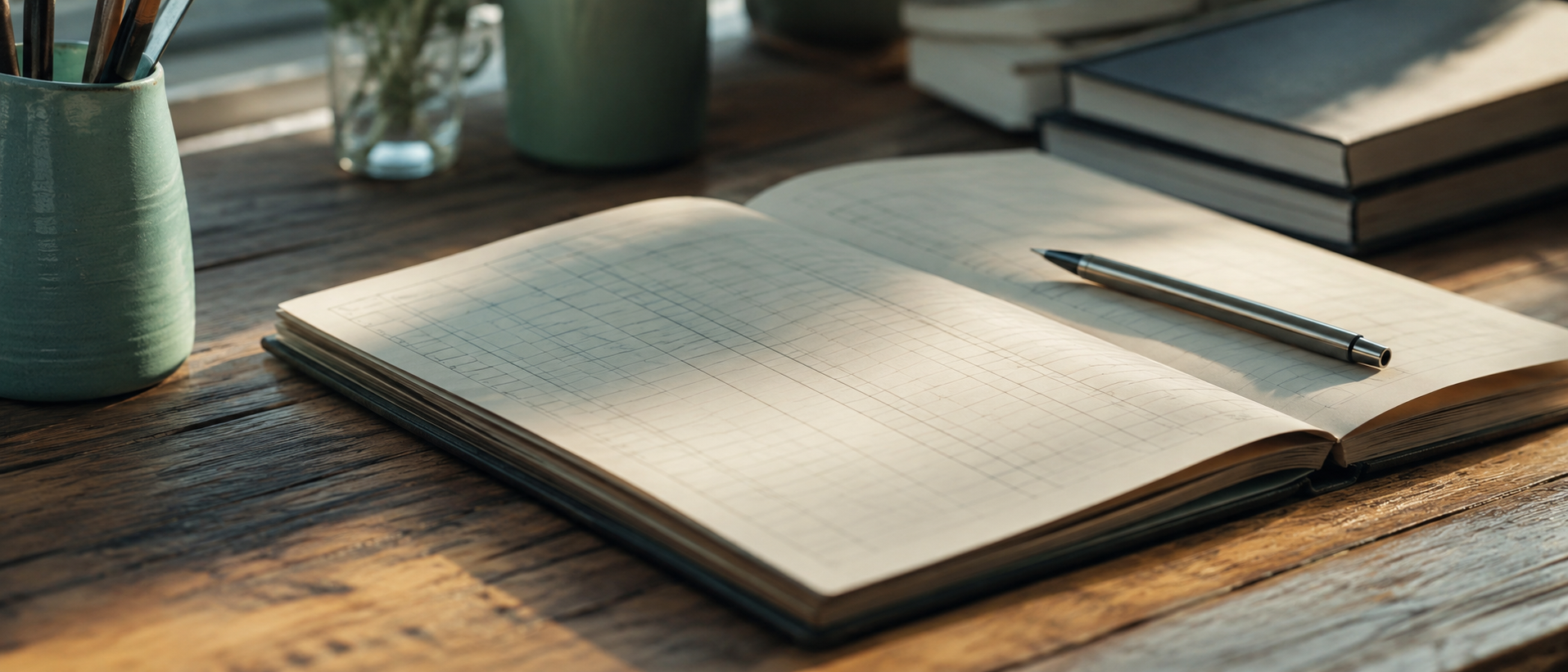 Open notebook and pen on a desk, representing transparent, straightforward private pay pricing