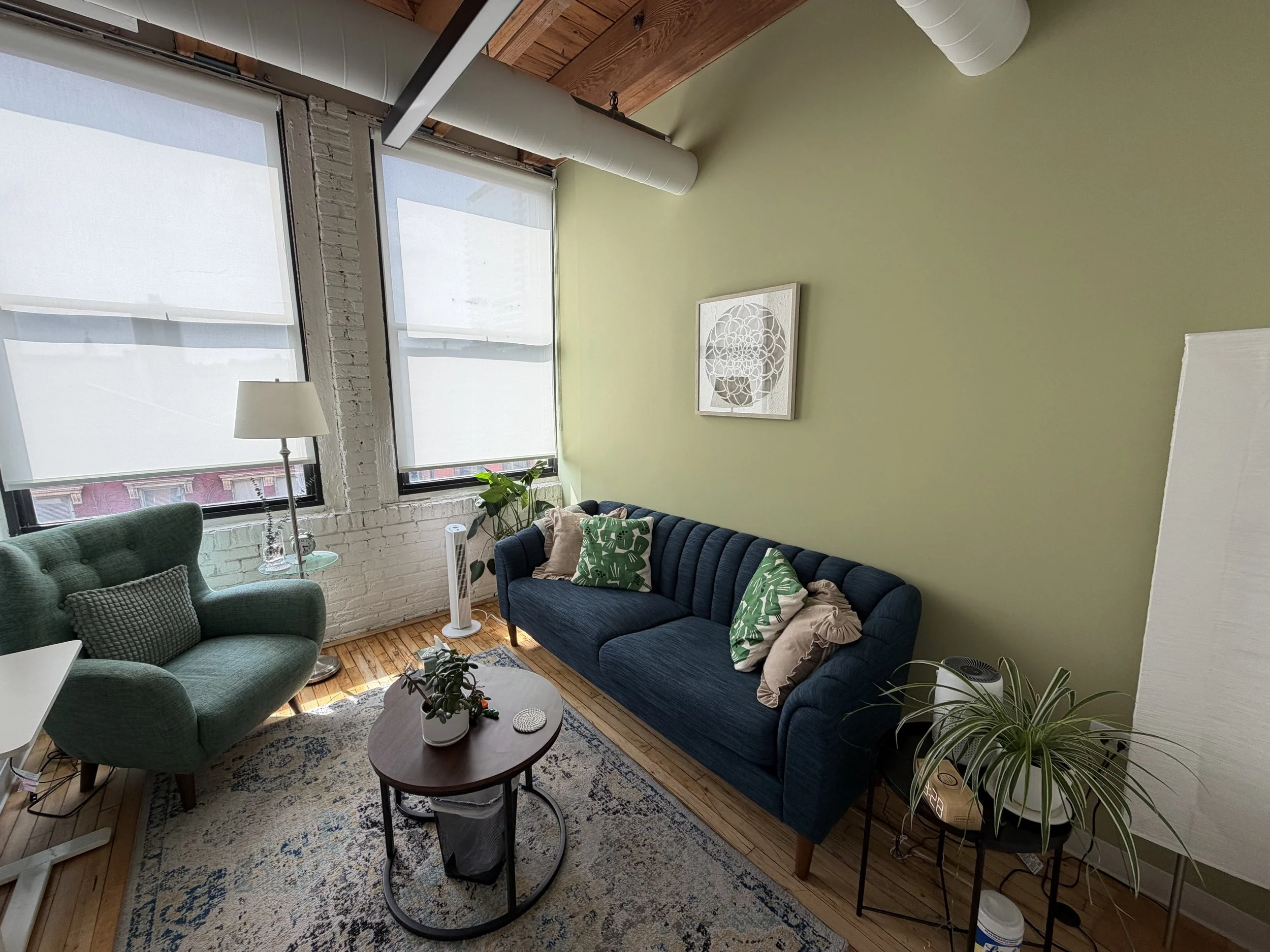Warm and inviting office space for Harborlight Psychiatric consultations