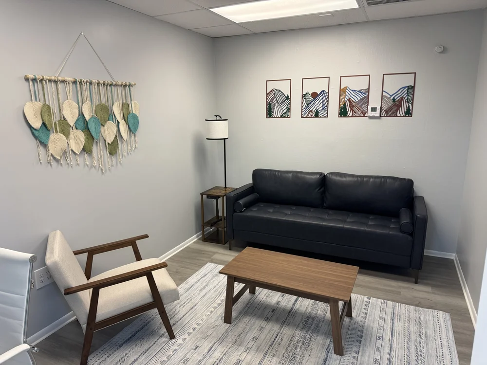 Private evaluation room at Harborlight Psychiatric in Fort Myers, FL, located within Delta Family Counseling