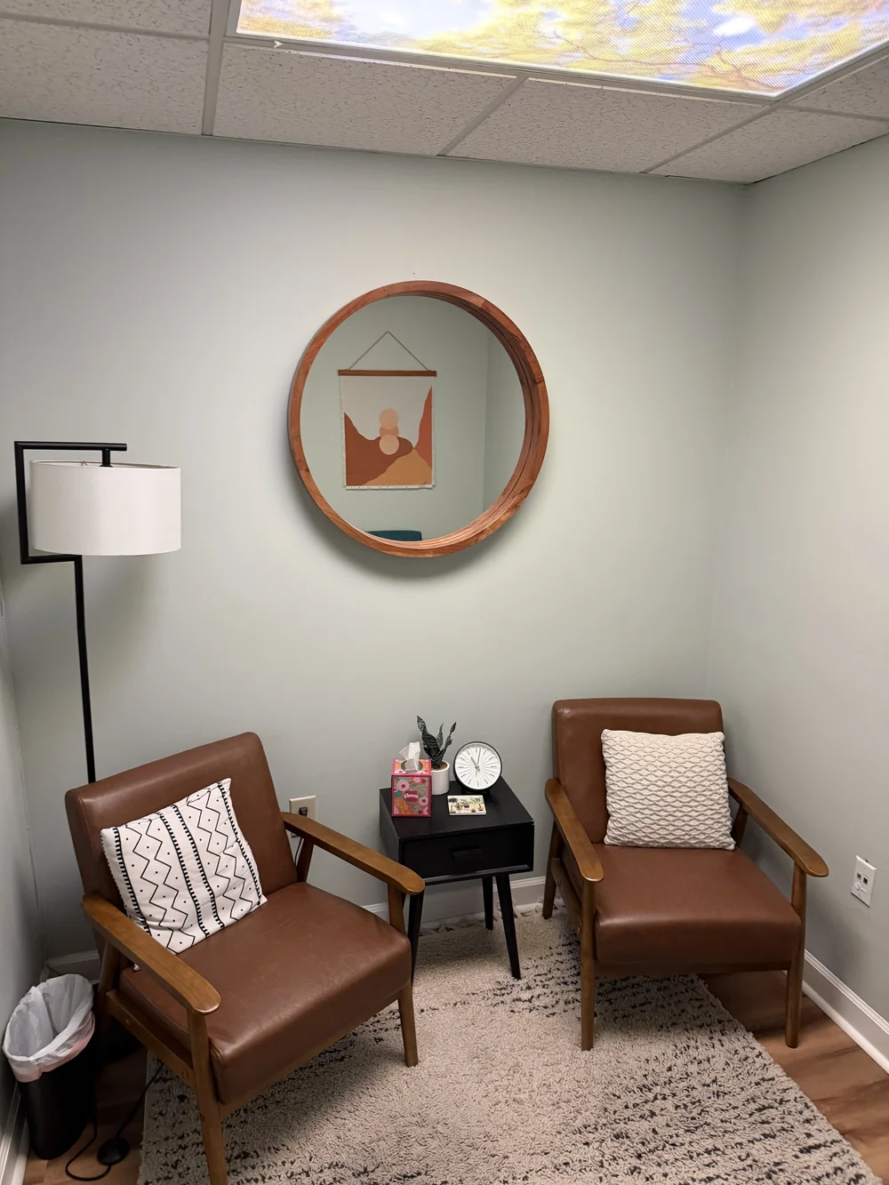 Private evaluation room at Harborlight Psychiatric in Charleston, SC, located within Charleston Wellness Workspace