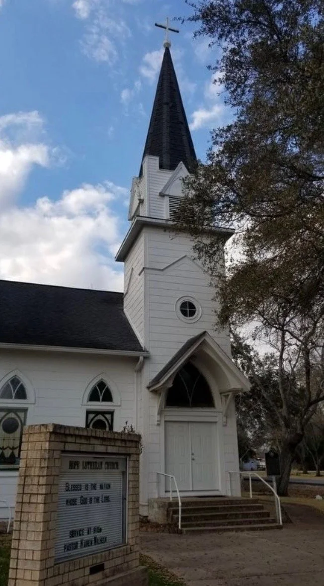 Laurie’s customers, Mariana and Carmen holding hands on a green lawn on their wedding day.