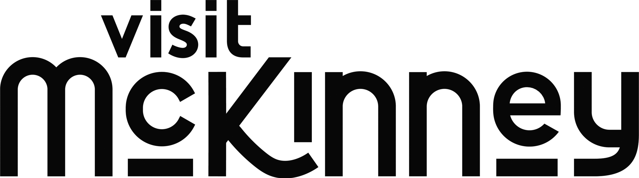 Black background with text in large, bold letters that says 'Visit Mickelson' and smaller text above it that says 'Come see us American Eagle.'