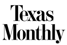 Texas Monthly magazine logo in black text on a white background.