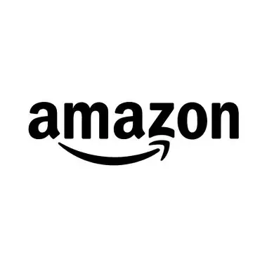 Amazon logo on a white background.