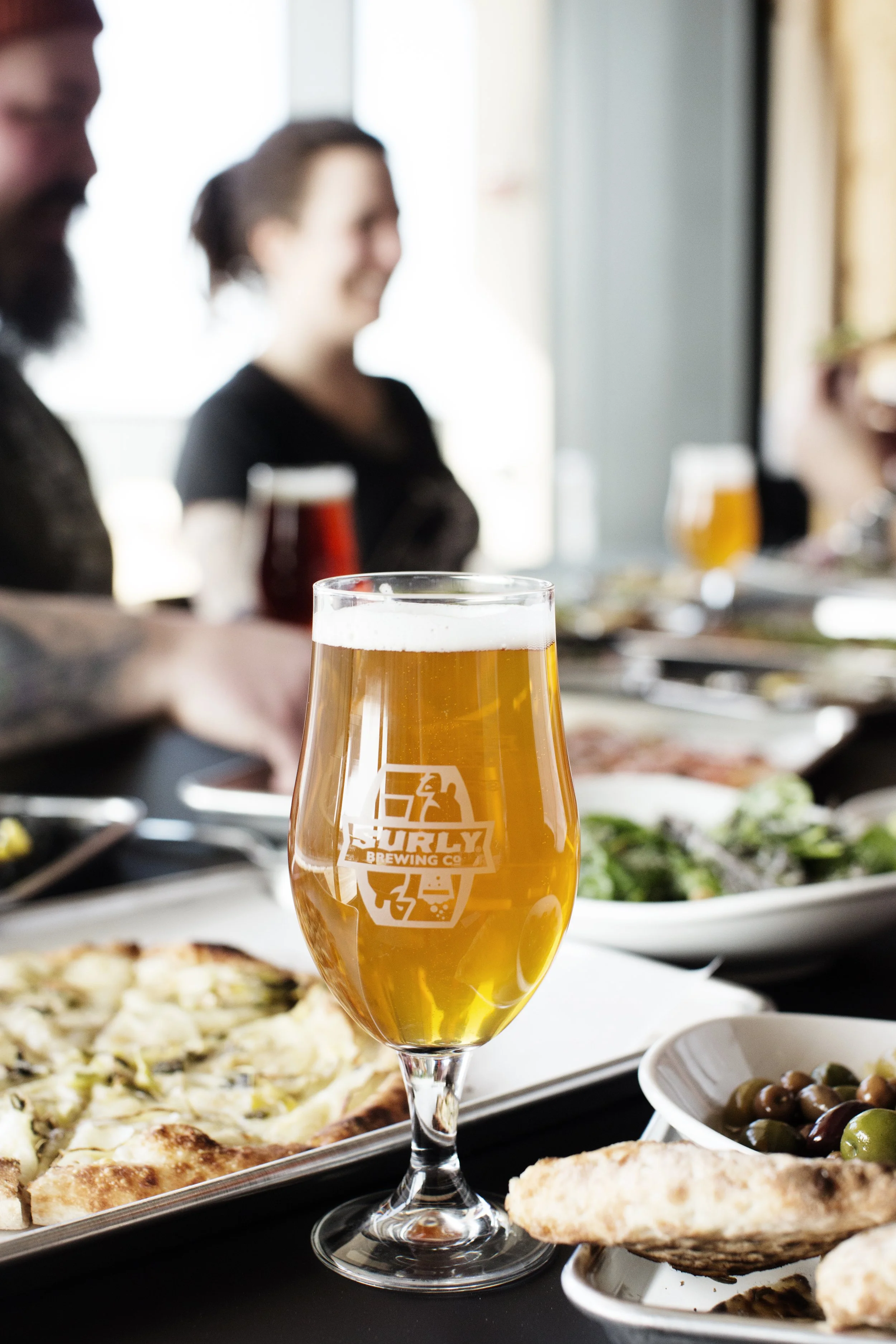 surly beer and pizza