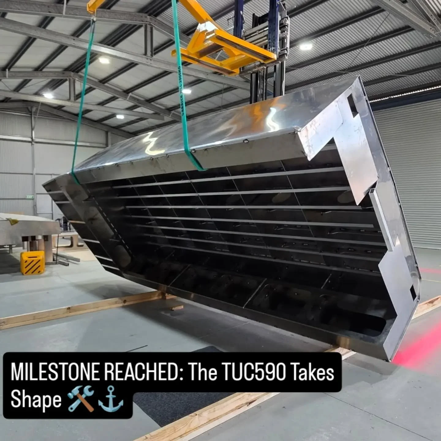Another major milestone on the workshop floor at our Bairnsdale facility!

We&rsquo;ve officially hit the next stage of production on our current Trailerable Utility Craft 590 (TUC590) builds, taking these vessels from digital CAD precision into heav