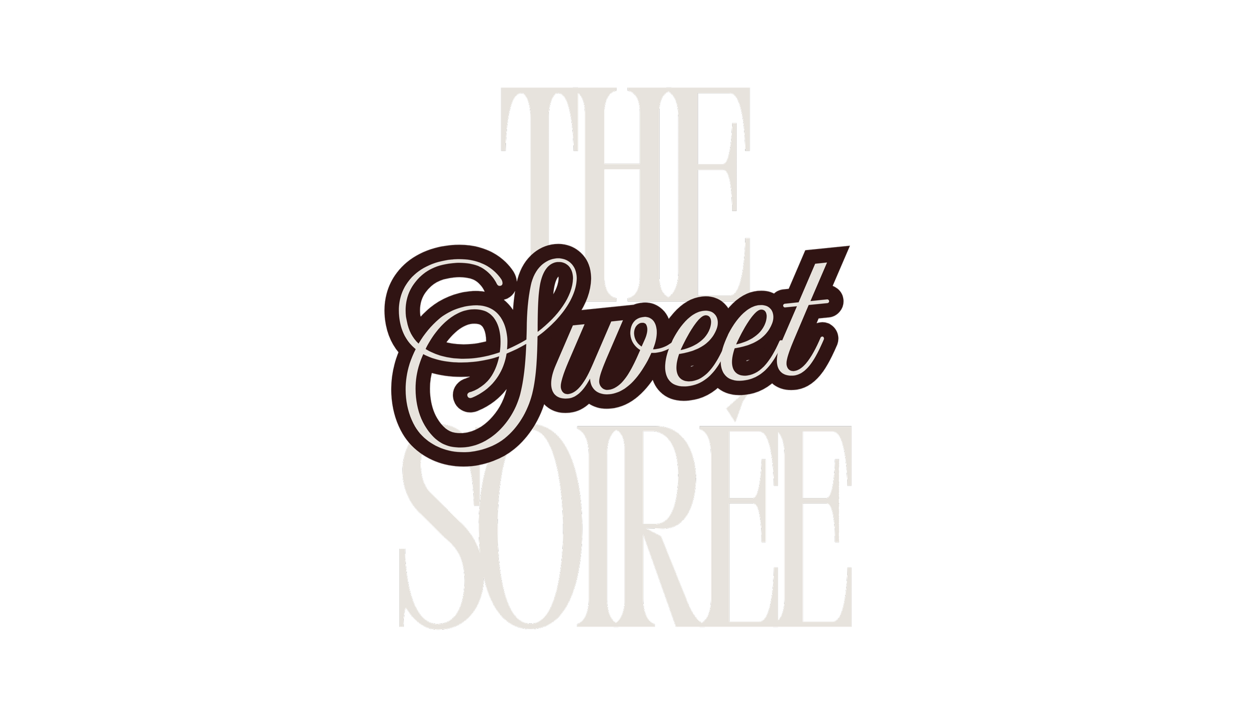 Text graphic reading 'The Sweet Source' with 'Sweet' in cursive font and the rest in uppercase, on a black background.