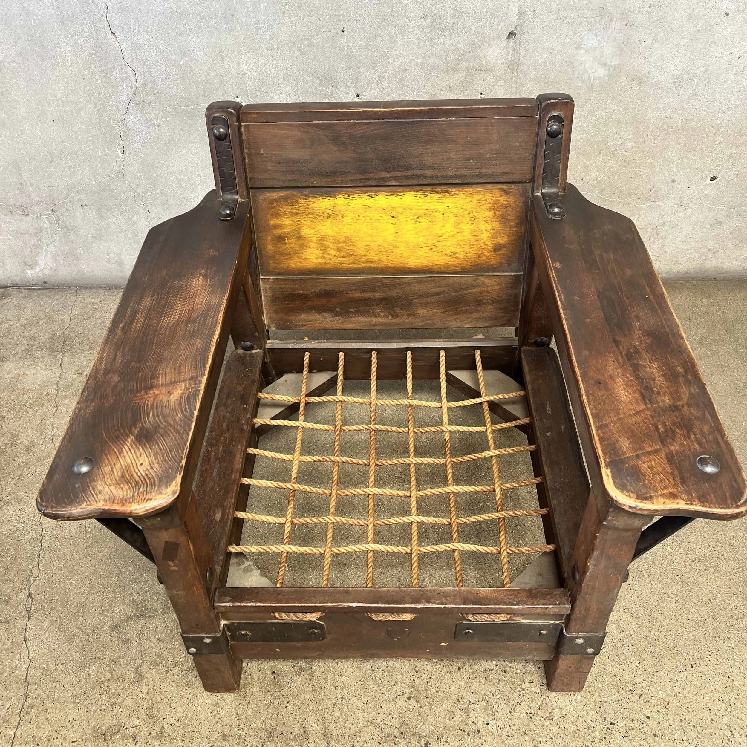 Early Monterey Club Chair Circa 1928-1930 - Rope Seat3.jpg