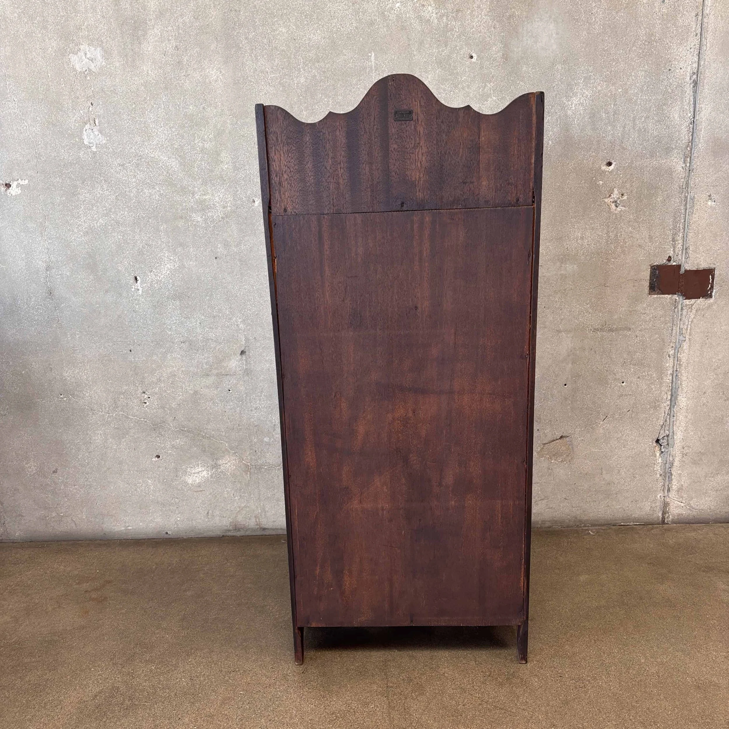 Spanish Revival Bookcase - 1930s Del Rey Mahogany 3.jpg