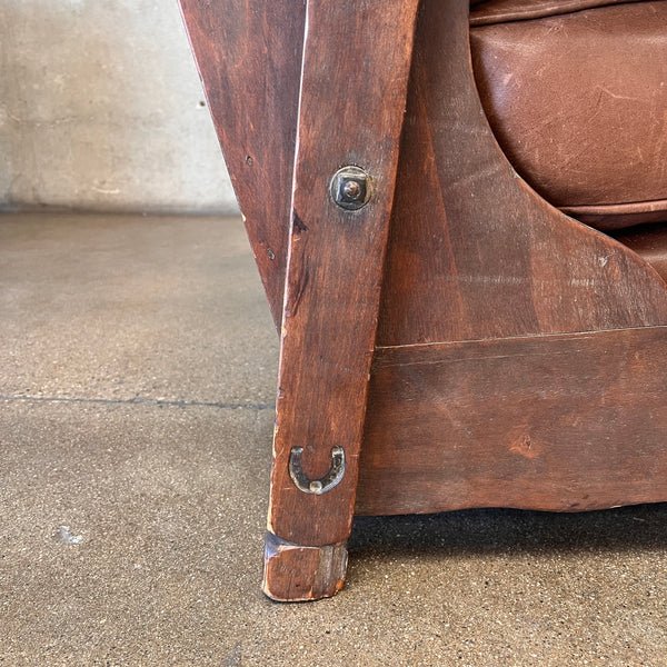 Monterey Furniture Wing Back Chair Old Wood Finish 3.jpg