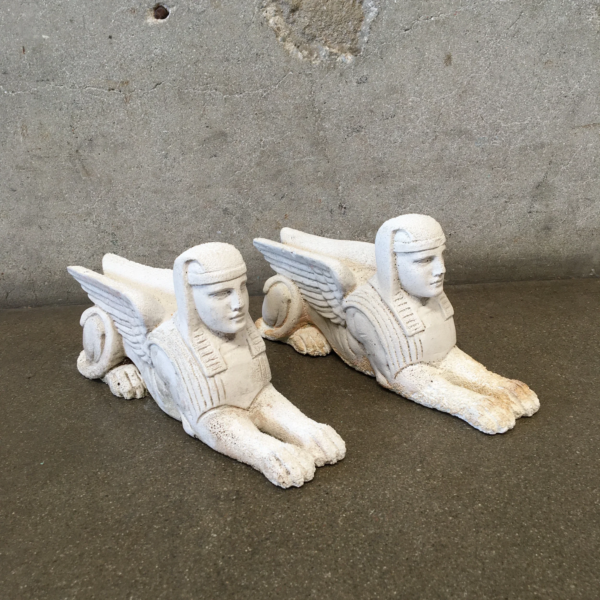 Pair Of 1920s Sphinx Sculpture 2.webp