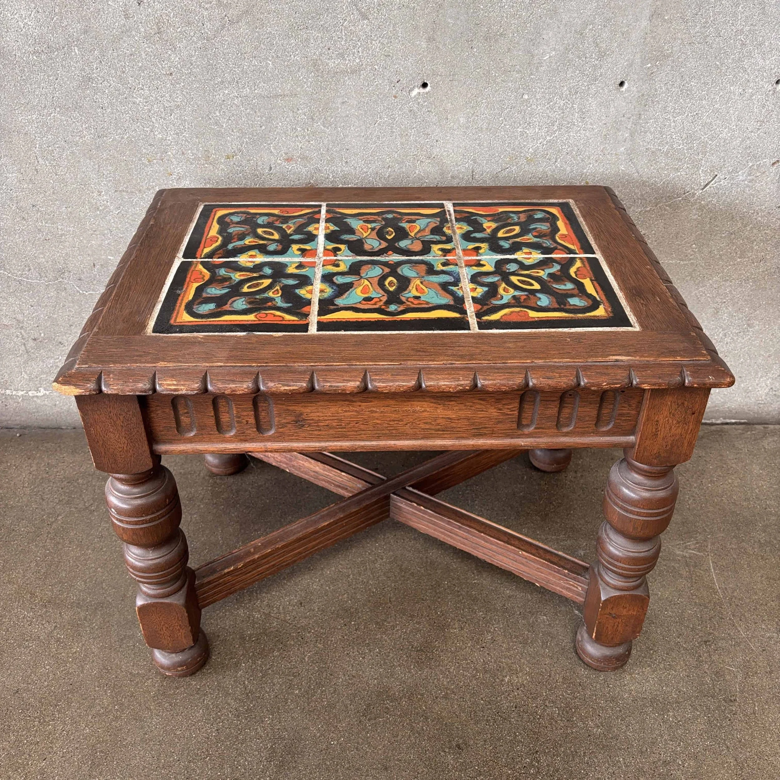 1930's California Tile Table - Tudor Tiles