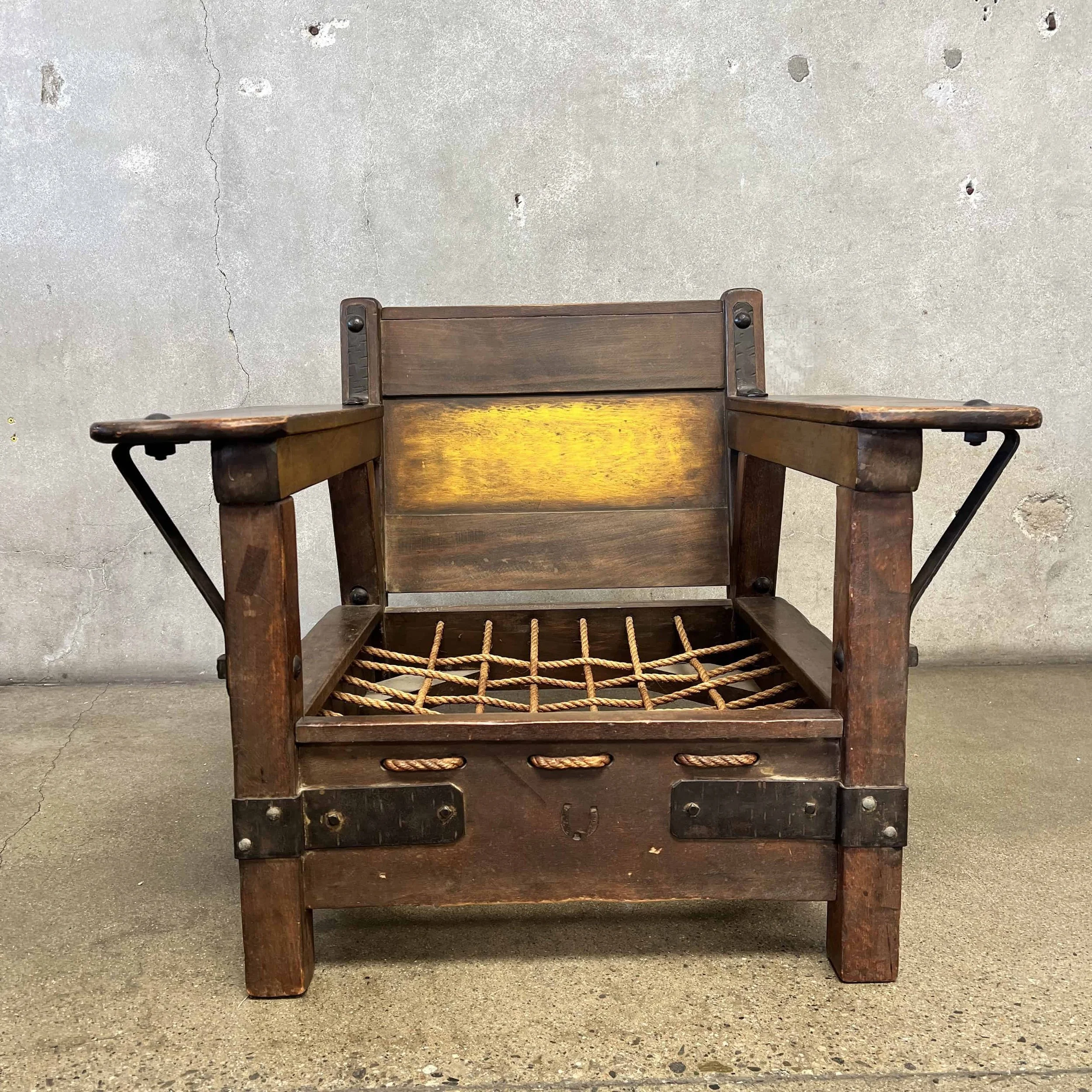 Early Monterey Club Chair Circa 1928-1930 - Rope Seat2.jpg