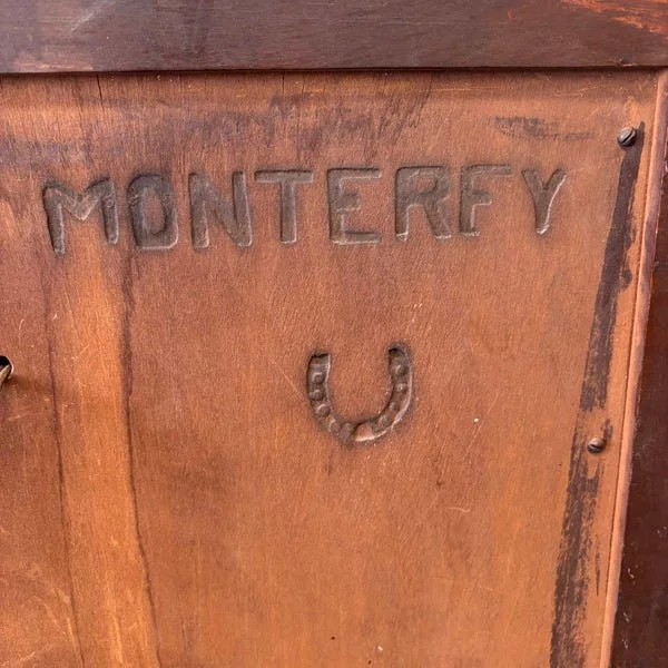 Monterey Furniture 1930s Secretary Desk With Excellent Floral Details 4.jpg