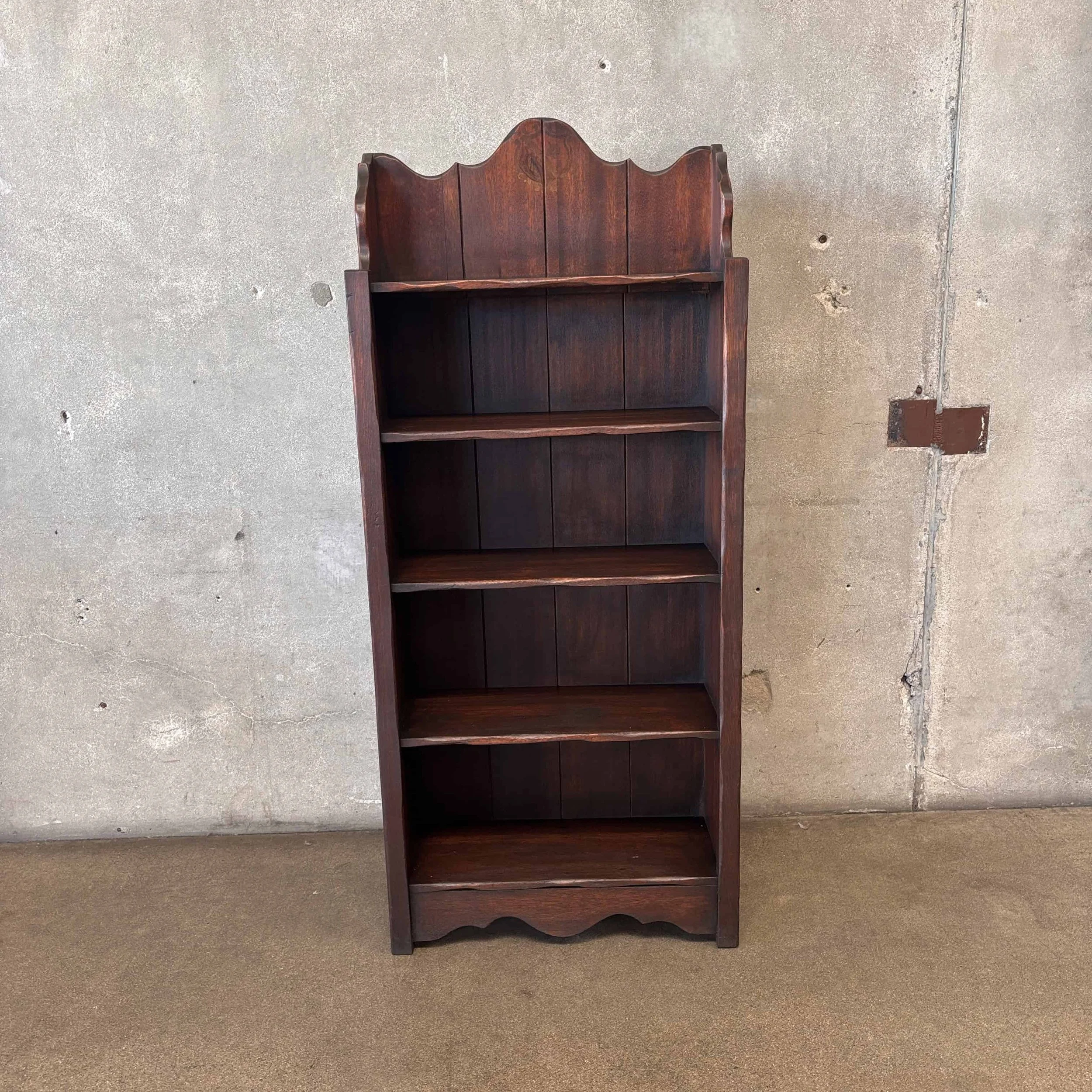 Spanish Revival Bookcase - 1930s Del Rey Mahogany 1.jpg