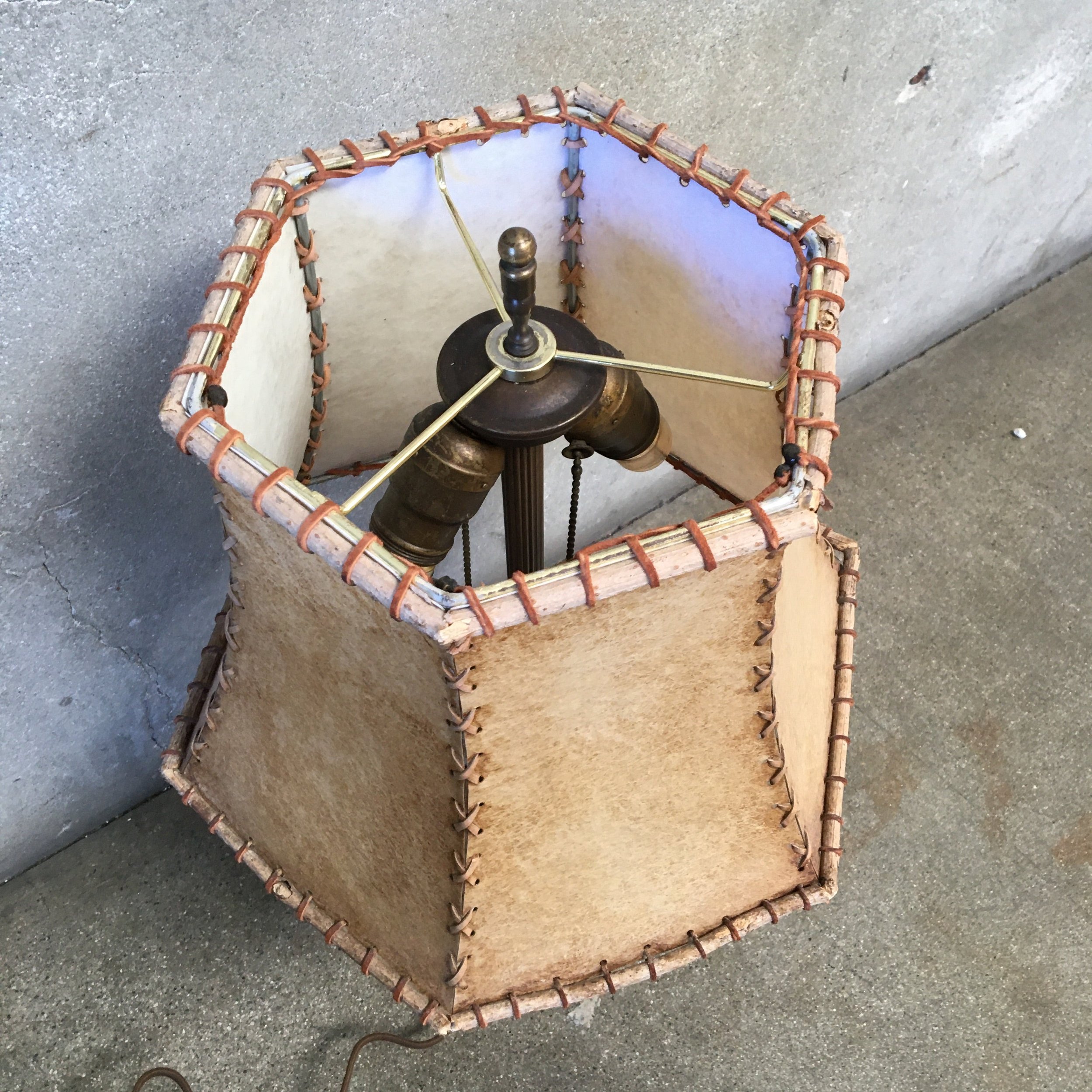 Bauer Pottery Lamp with New Artisan Shade 2.jpg