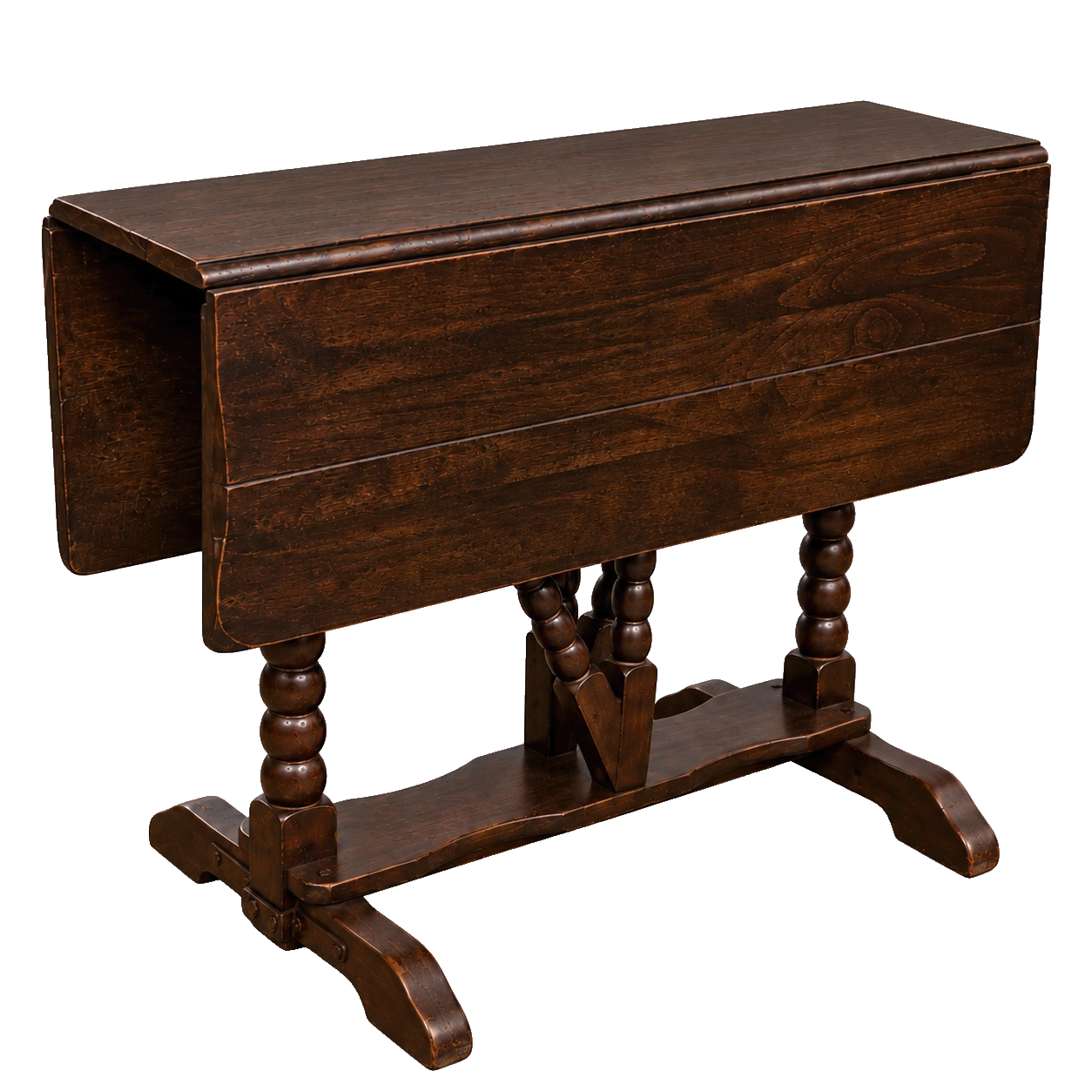 Monterey Furniture Classic gate leg table, old wood finish