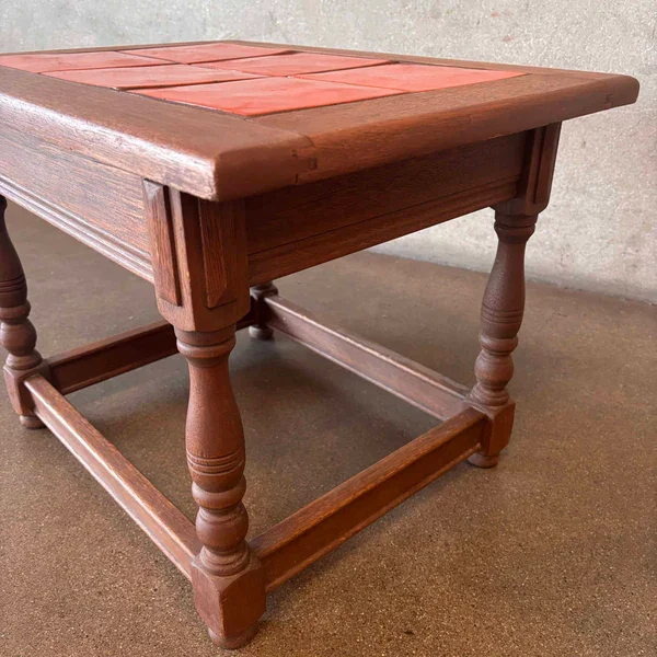 Catalina Tile Table 1930's 6-Tile Toyon Red Glaze 2.webp