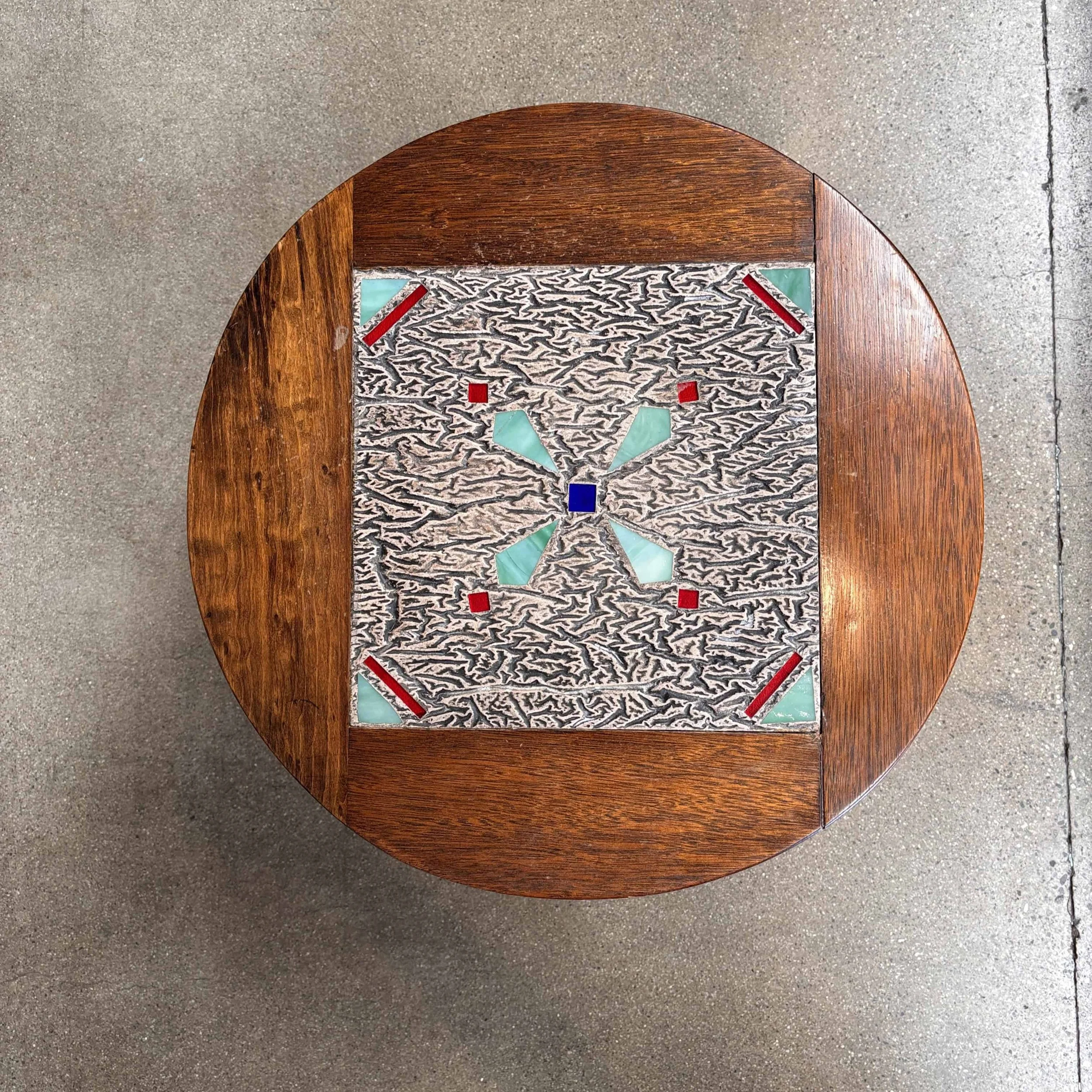 1920's Mosaic Tile Table