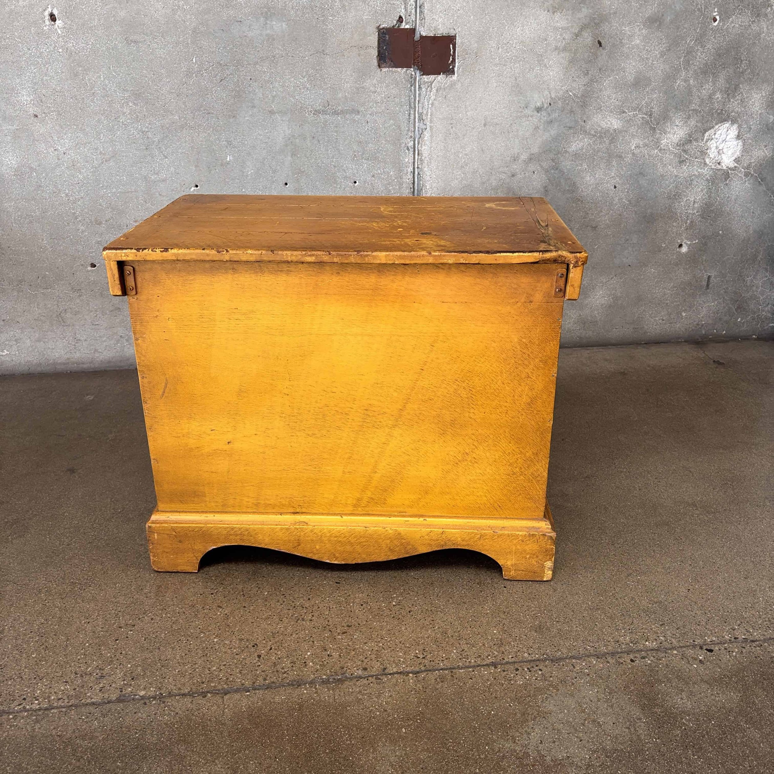 Monterey Style Folk Art Large Blanket Chest Hand Painted 1930's 5.jpg