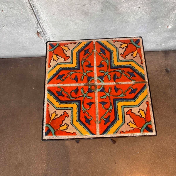 Tall California Tile Table With Iron Base 2.webp