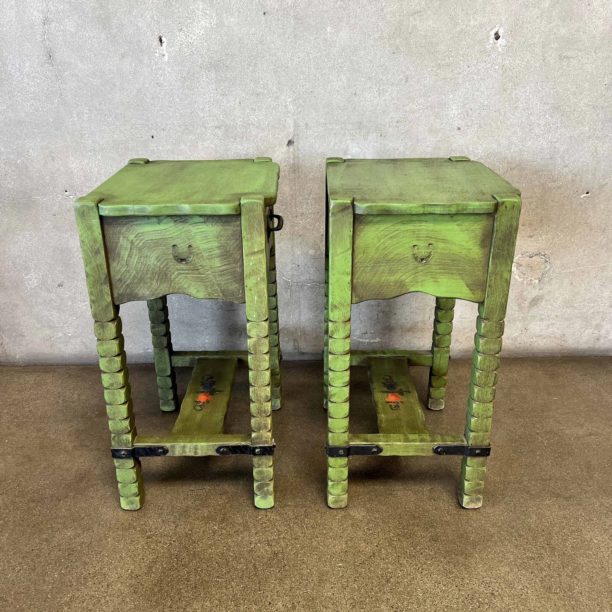Pair of 1930 Monterey Furniture Nightstands - Spanish Green3.jpg
