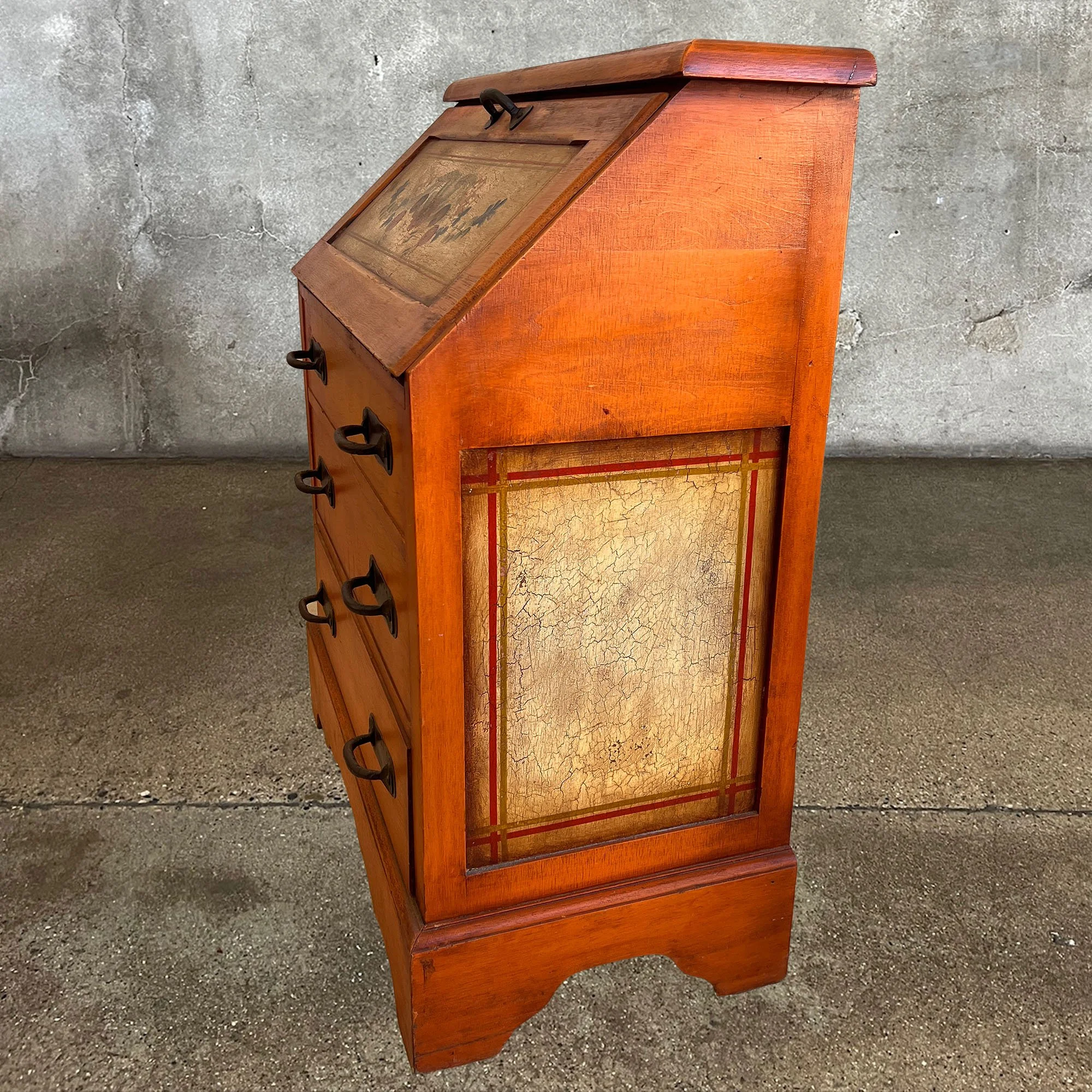 Monterey Furniture Rare Orang Drop Front Secretary IMG_8045.jpg