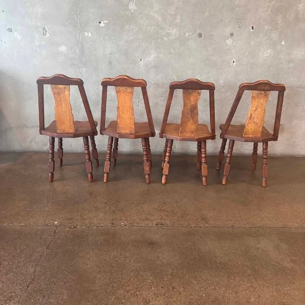 Set of Four Monterey Furniture Hand Painted A-Frame Chairs 4.jpg