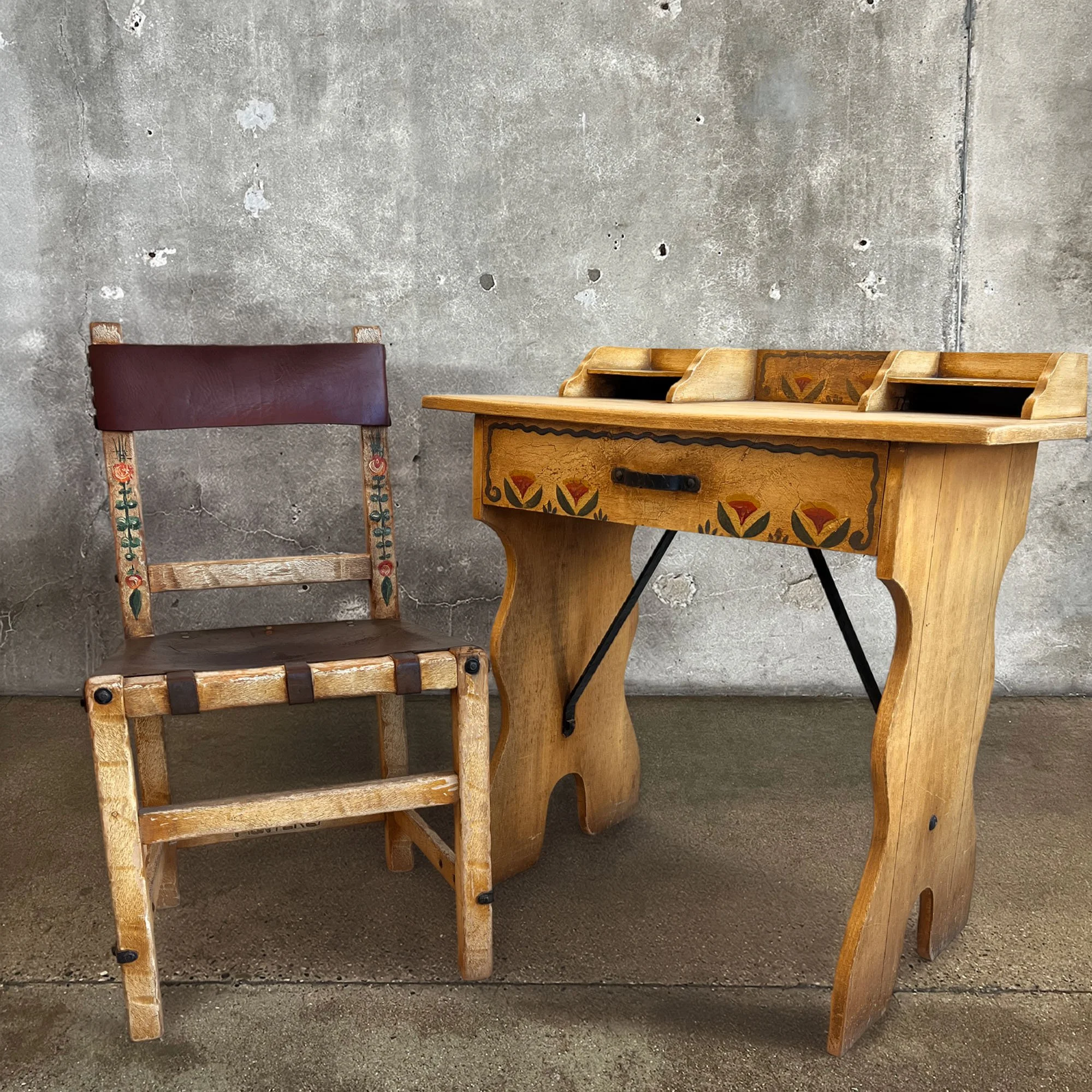 Early Monterey Furniture Post Card Desk w chair IMG_8013.jpg