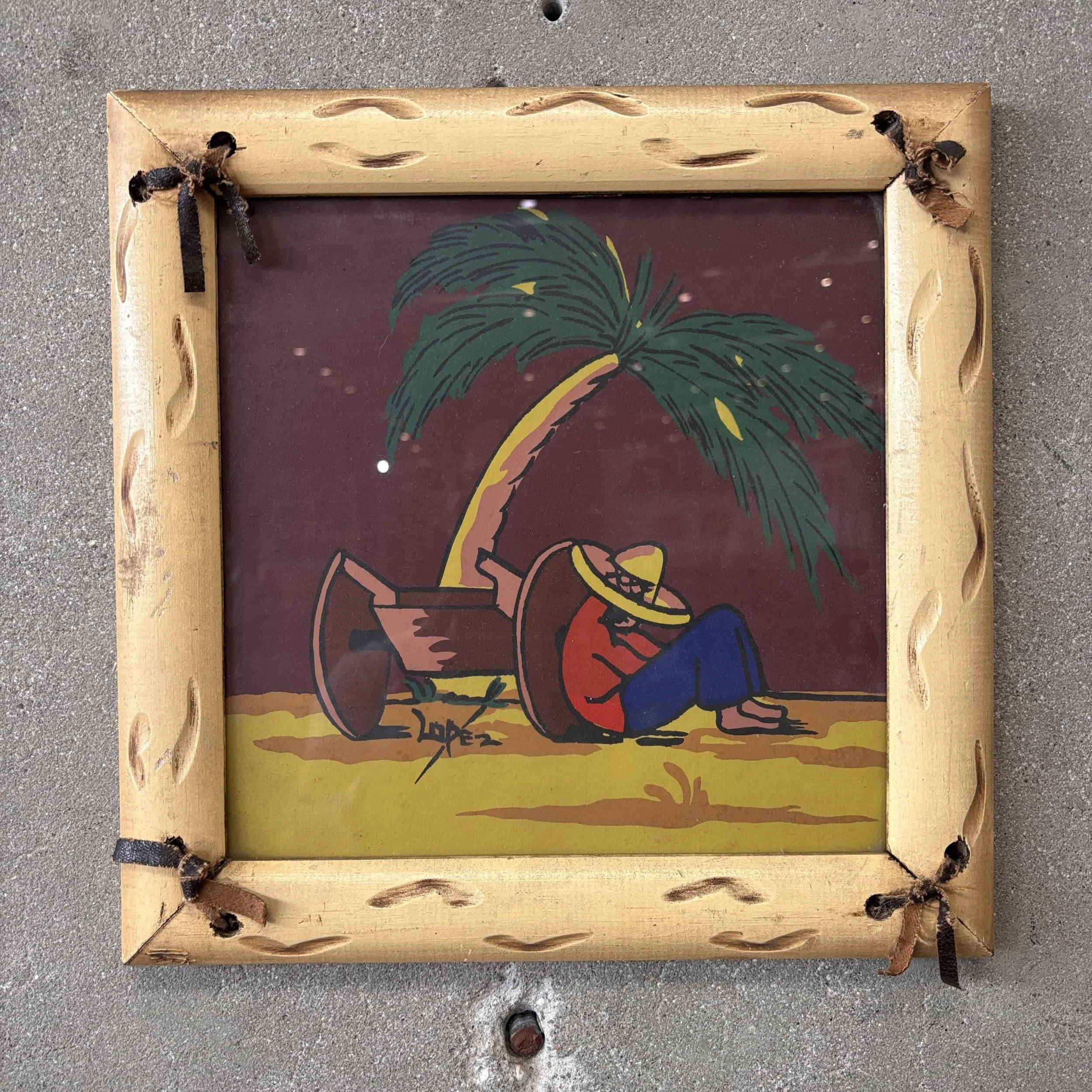 Monterey Style Mexicana Painting By Lopez