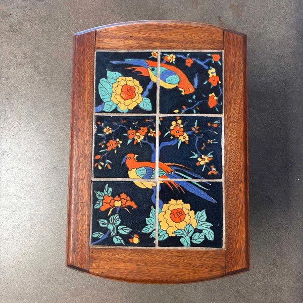 California Tile Table Scenic Birds (Tudor Tile)