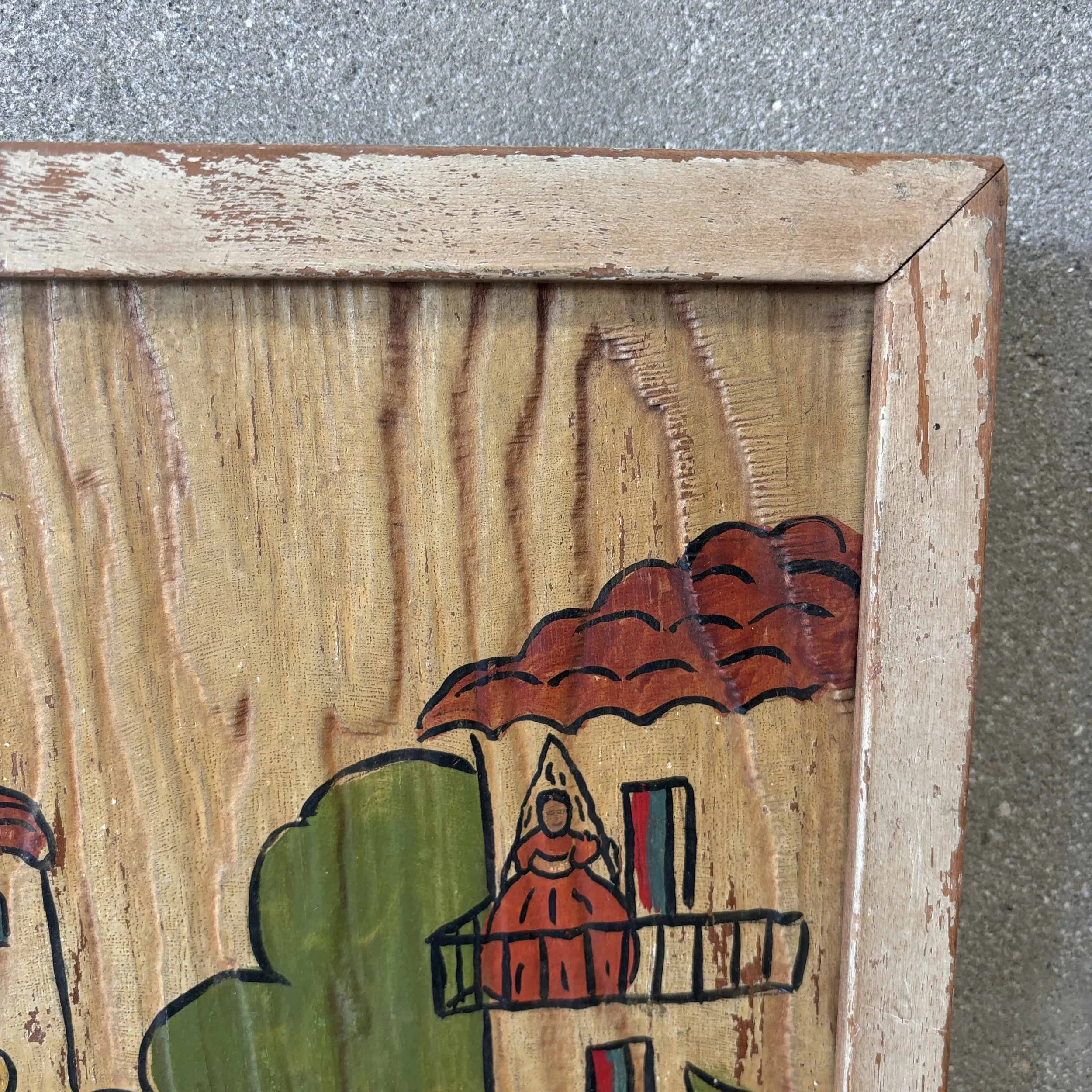 Street Scene Painting by A. Ruelle, 1930s 3.jpg