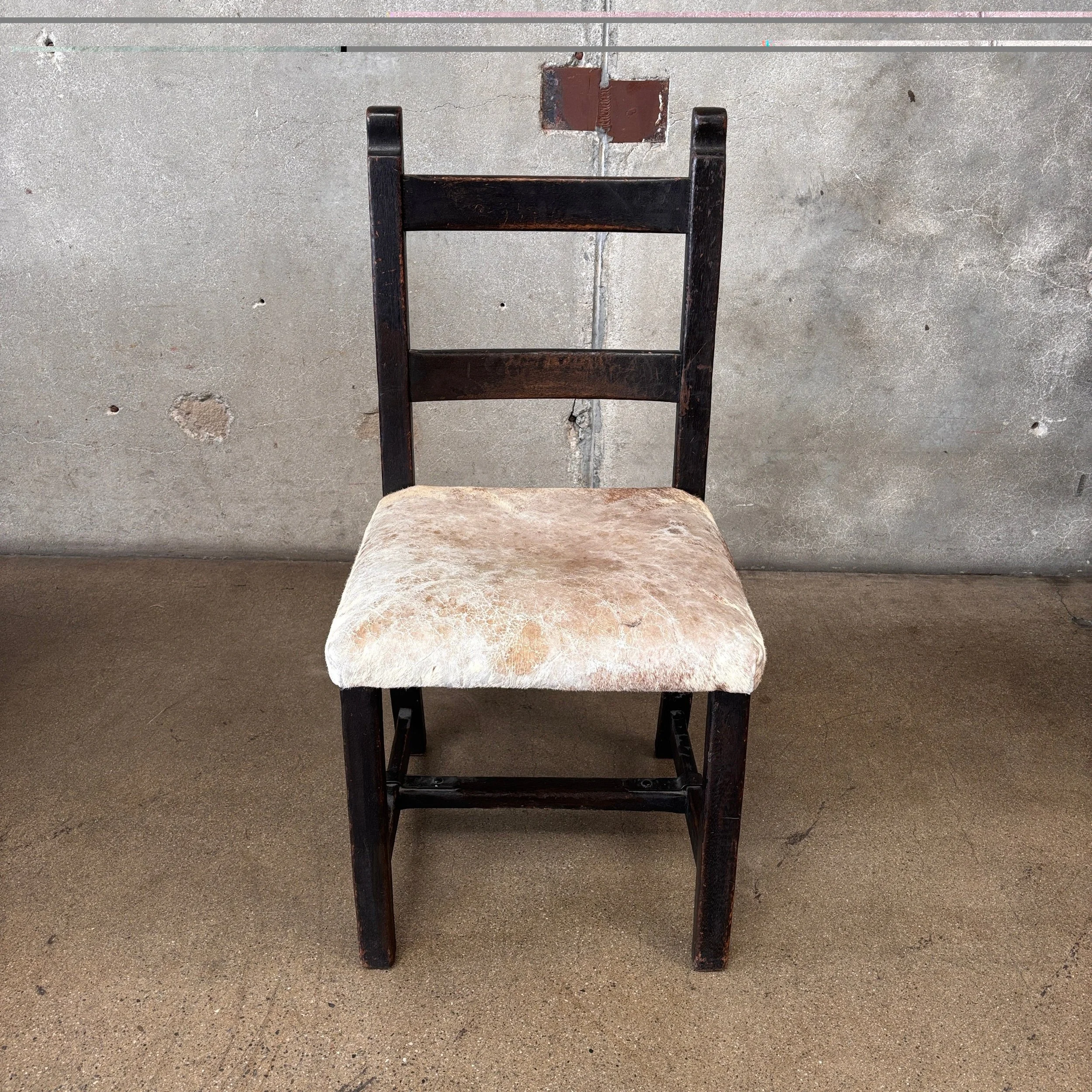 Imperial Monterey Era 1930 Side Chair #2 - Dark Finish Mahogany & Iron Hardware