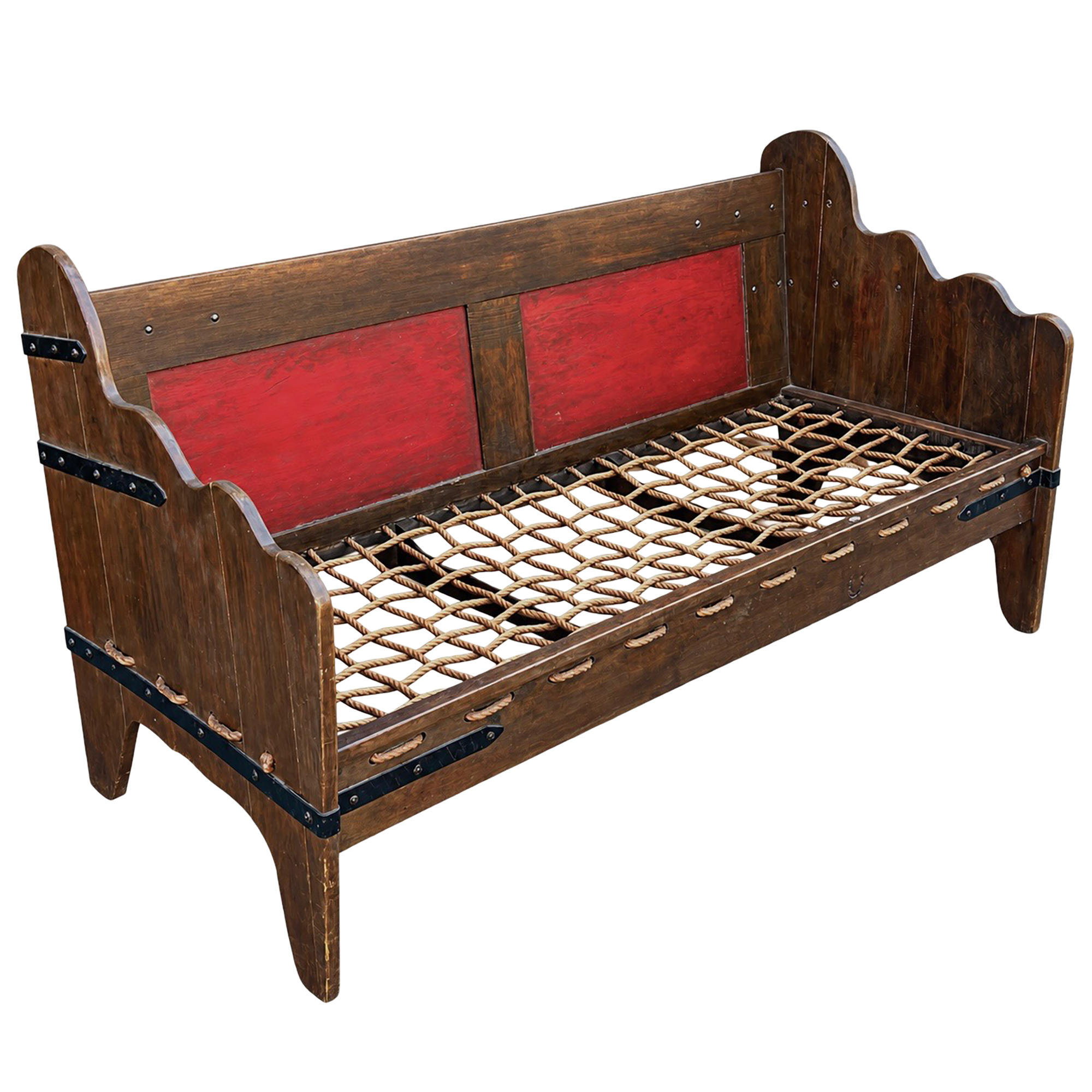 Monterey Furniture Early Buckaroo Rope Seat Sofa