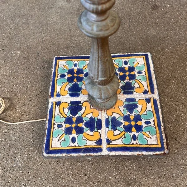California Tile 1920's Bridge Lamp Mica Shade 1.jpg