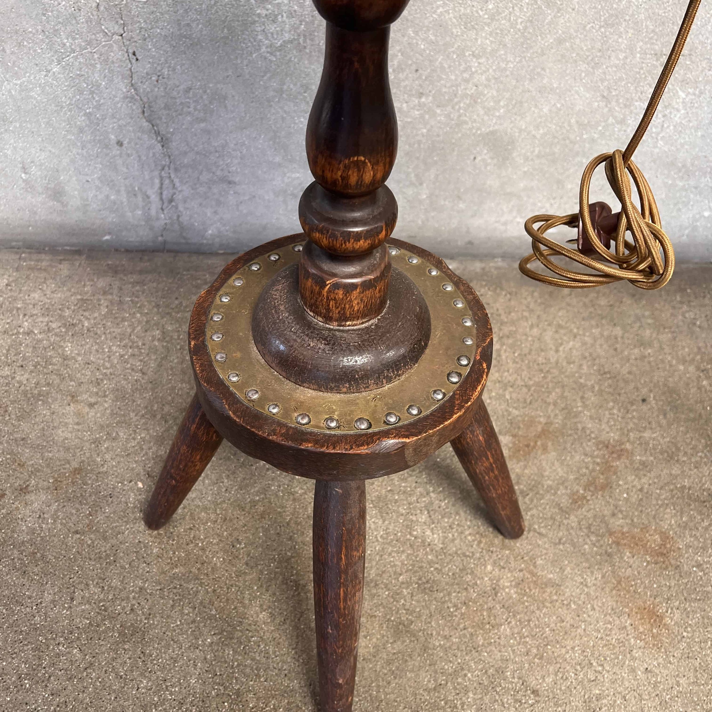 Monterey Furniture Early Lamp Table With Brass Details4.jpg