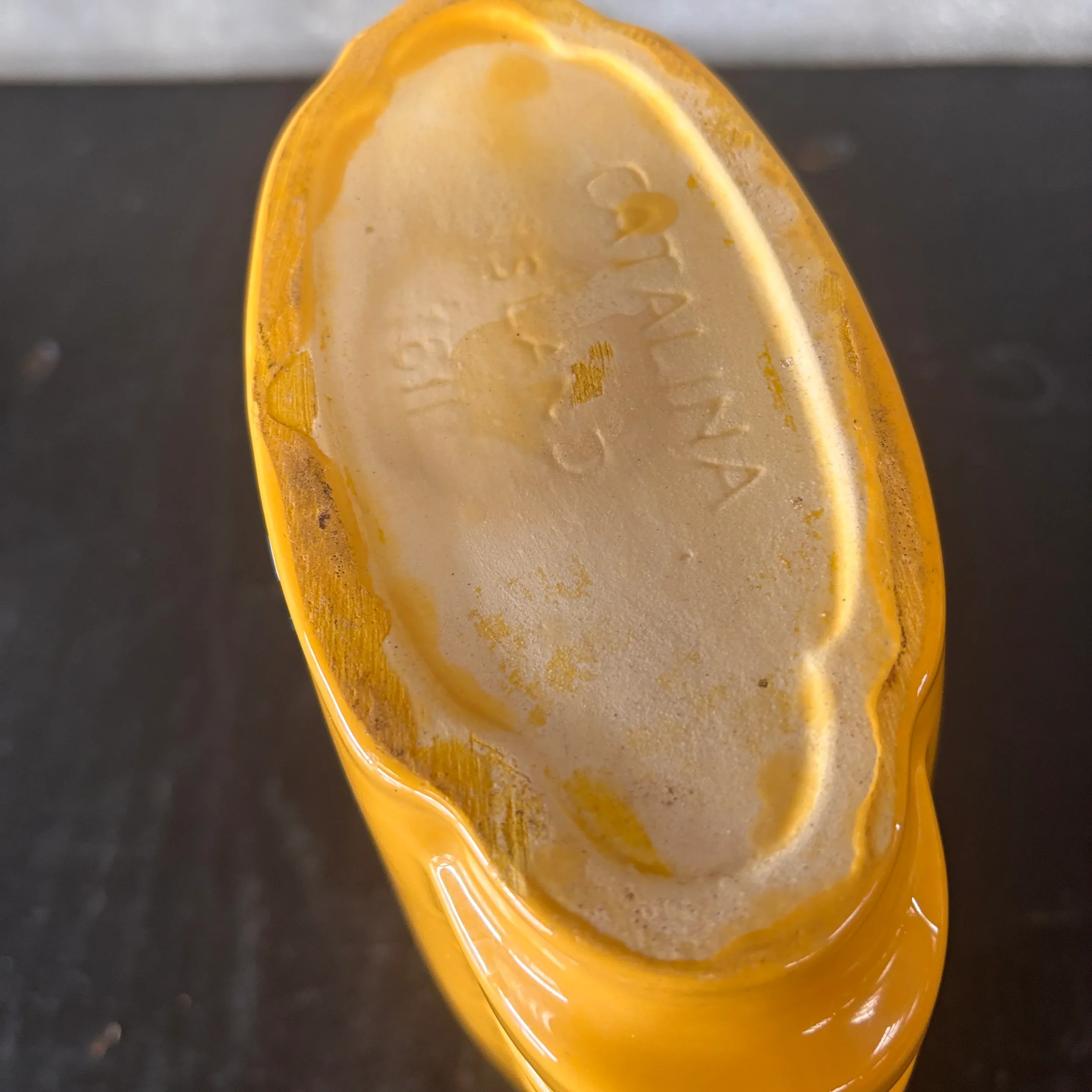 Catalina Island Large Deco Vase - Chinese Yellow Glaze 2.webp