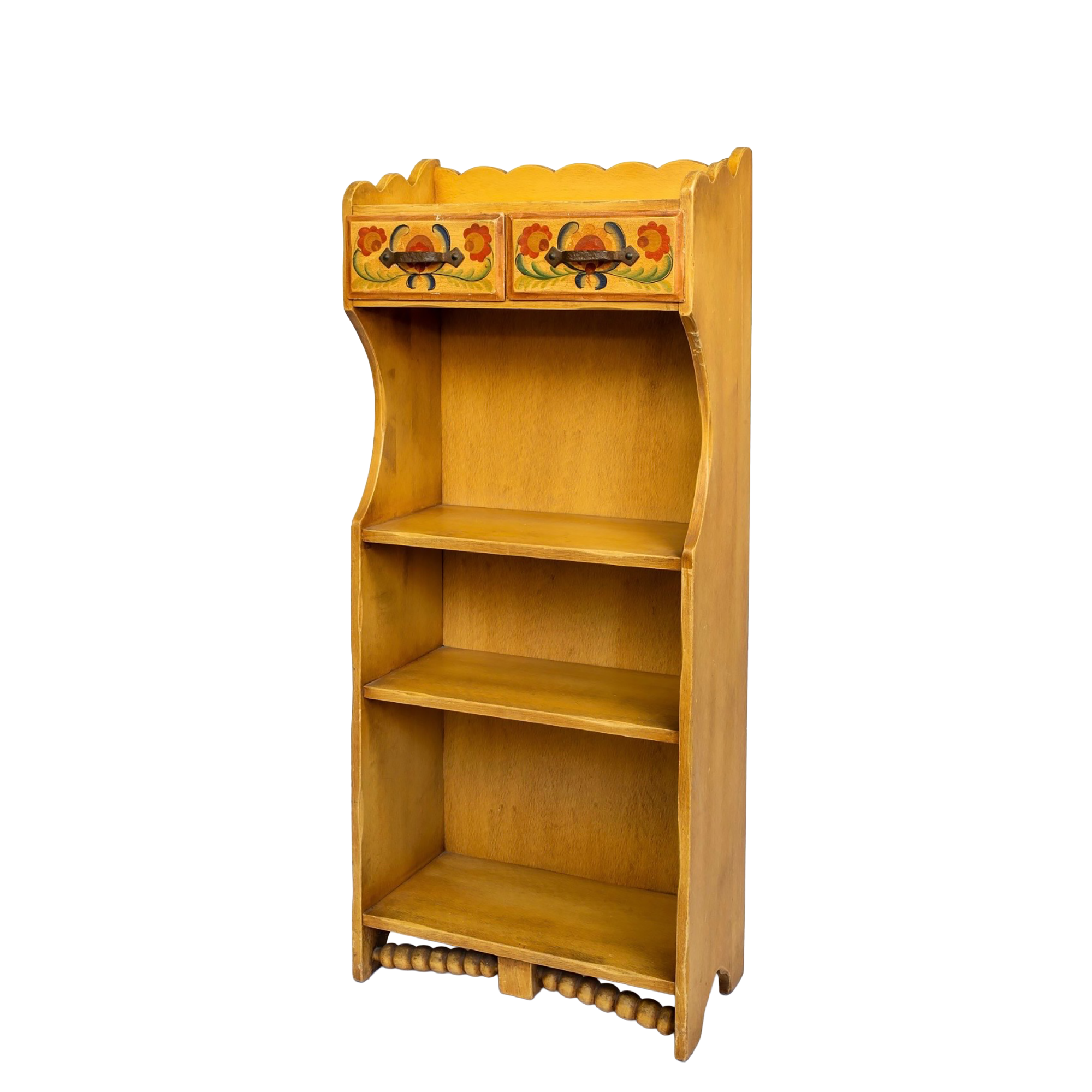 NBG Monterey Furniture Narrow Bookshelf mid 1930’s yellowIMG_3578.png