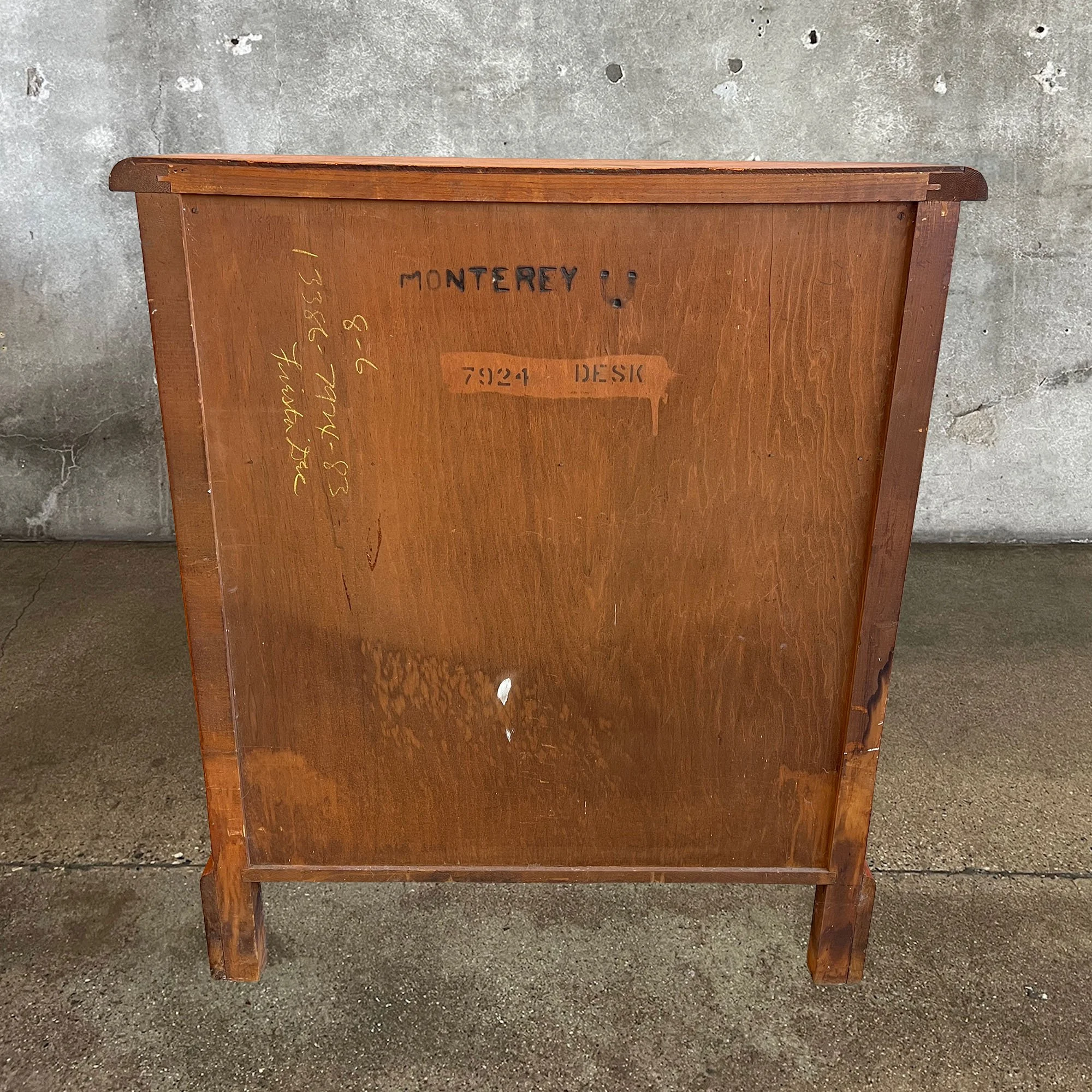 Monterey Furniture Rare Orange Drop Front Secretary IMG_8046.jpg