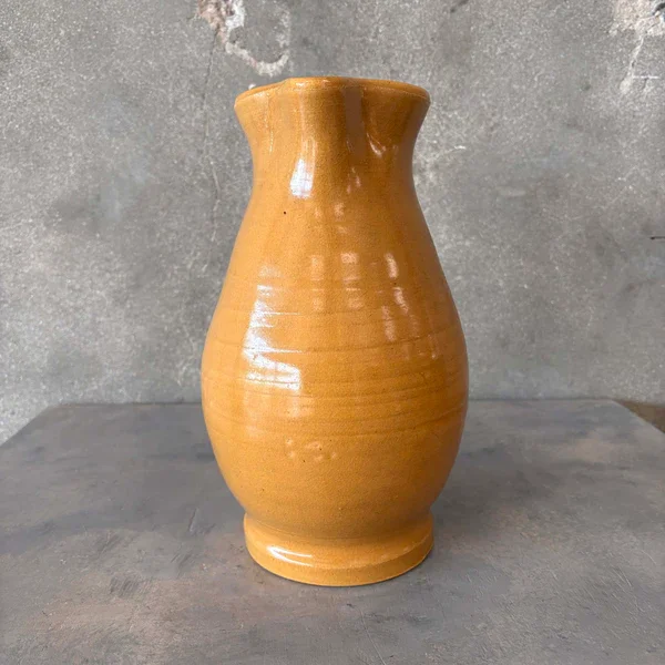Yellow Ware Bauer Pottery Pitcher 2.webp
