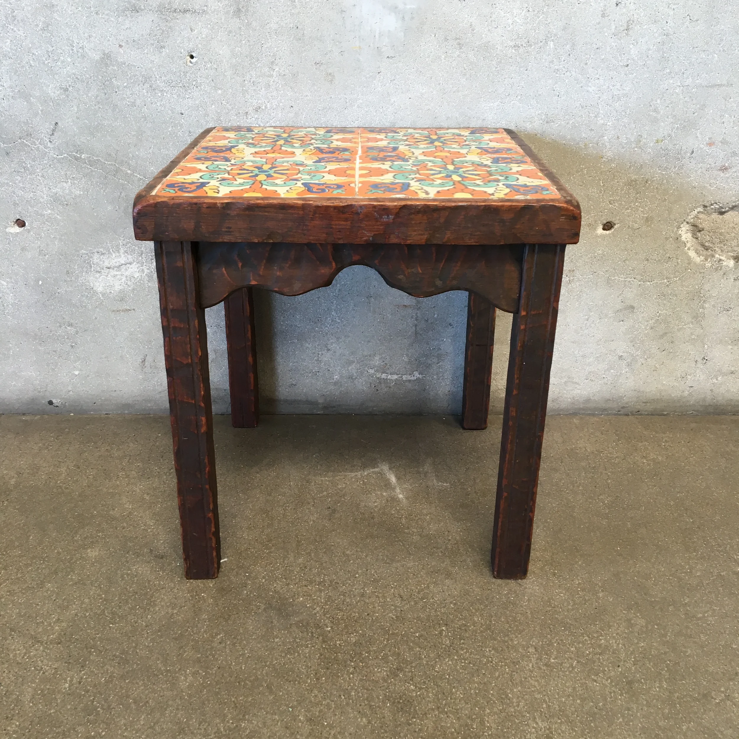 Monterey Furniture Four Tile Table with 8" D&M Tiles 1.webp