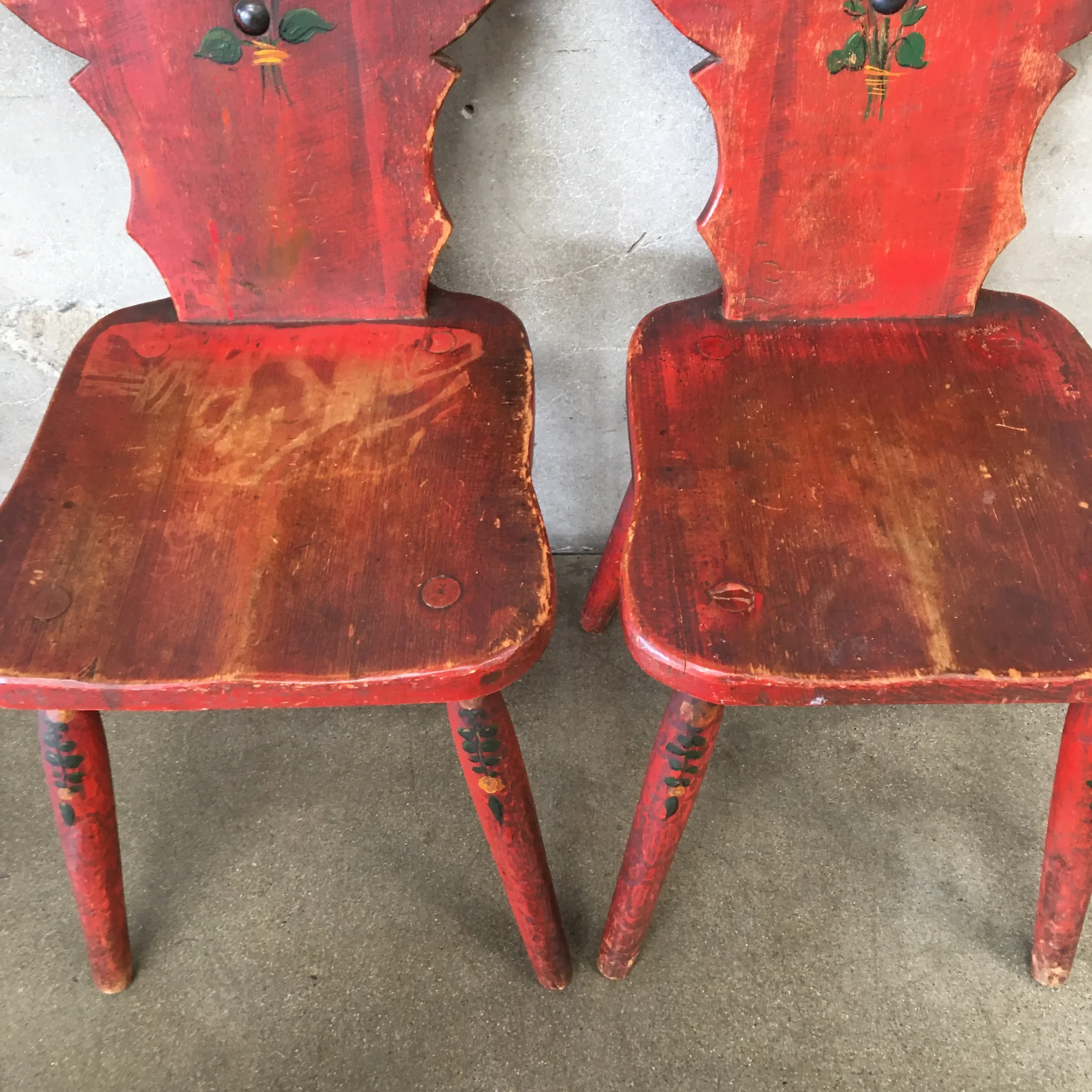 Set of Four Red Wine Cellar Monterey Furniture Chairs 5.webp