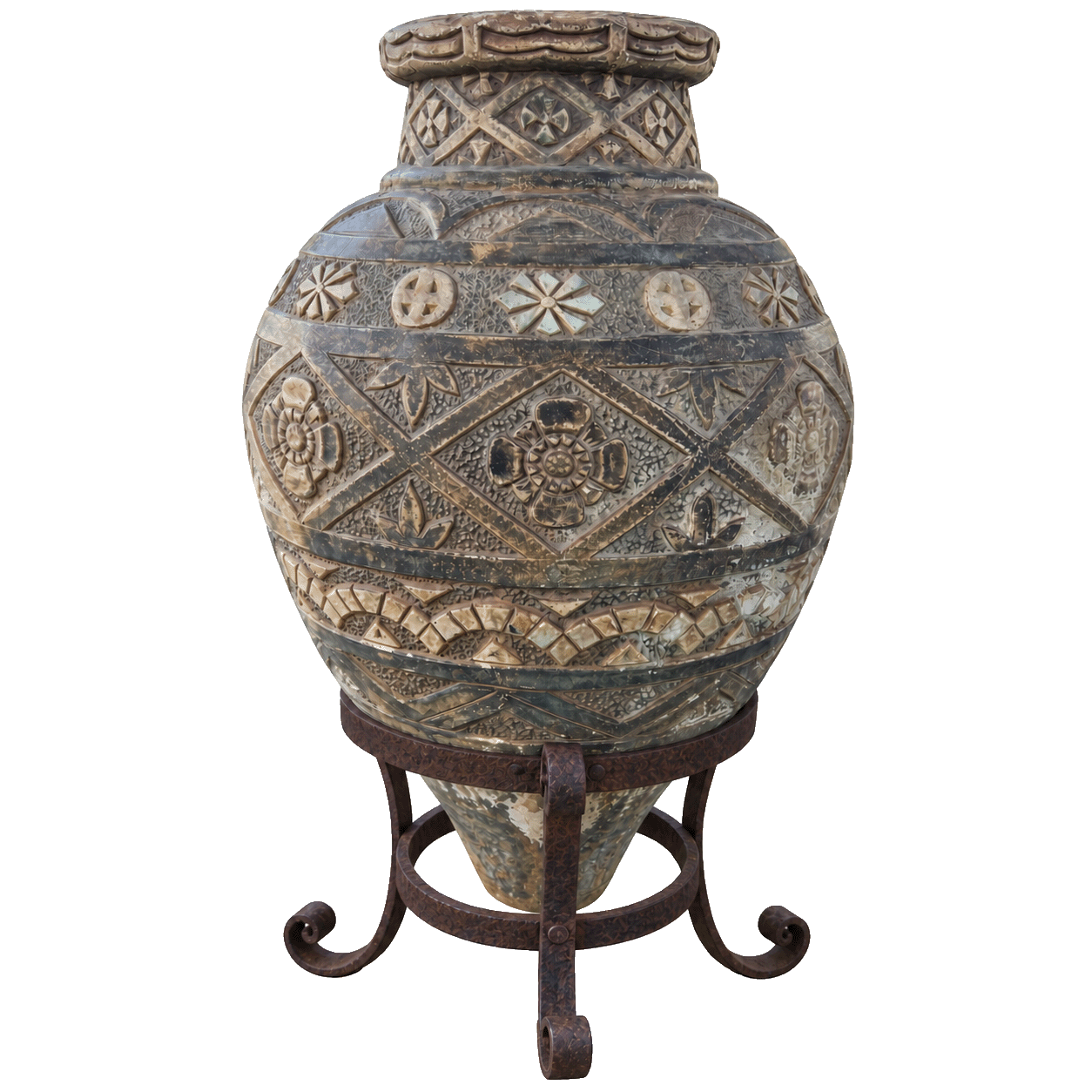 1920’s Estate-Scale Urn - Italian Terra Cotta Company of Los Angeles