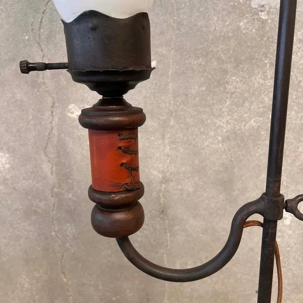 Monterey Furniture early Floor Lamp with Leather Detail2.webp