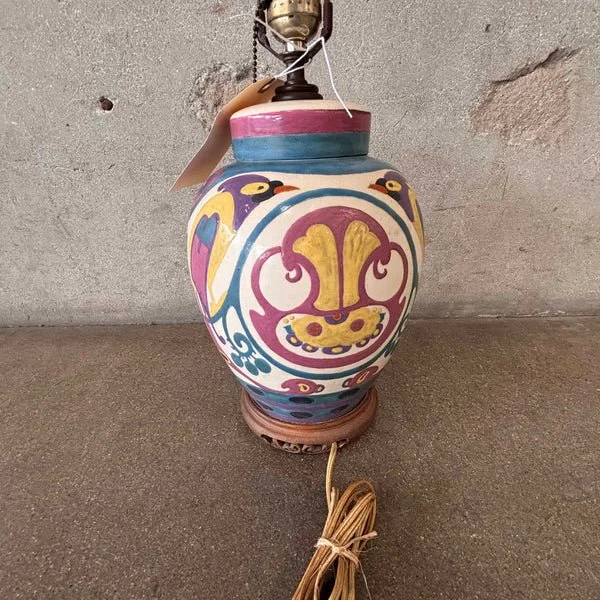 Art Deco Hand Painted "Ginger Jar" Lamp 3.jpg