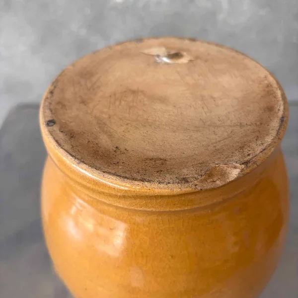 Yellow Ware Bauer Pottery Pitcher 3.webp