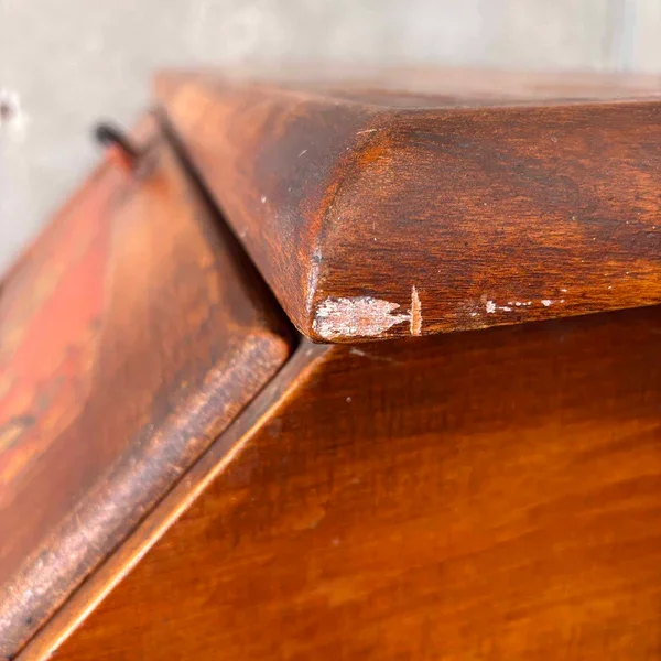 Monterey Furniture 1930s Secretary Desk With Excellent Floral Details 5.webp