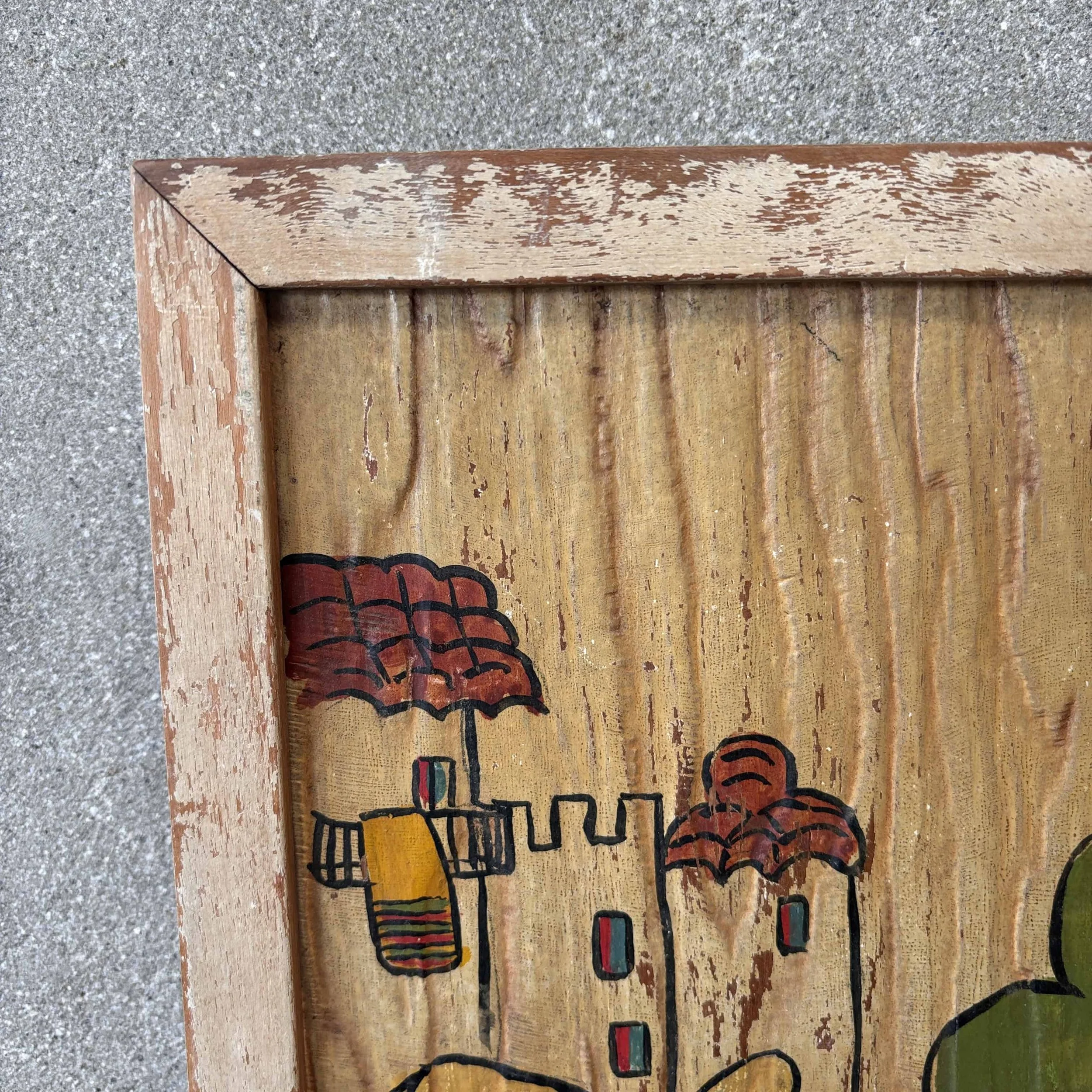 Street Scene Painting by A. Ruelle, 1930s 2.jpg