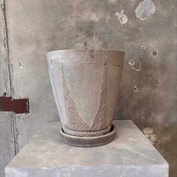 Hillside Pottery Cement Planter - Signed